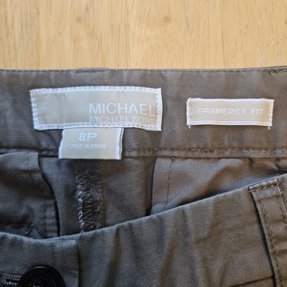 MICHAEL Michael Kors Gramercy Fit Pants Straight Leg Brown - Picture 10 of 14